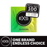 EXS Préservatifs phosphorescents Glowing 53mm x100